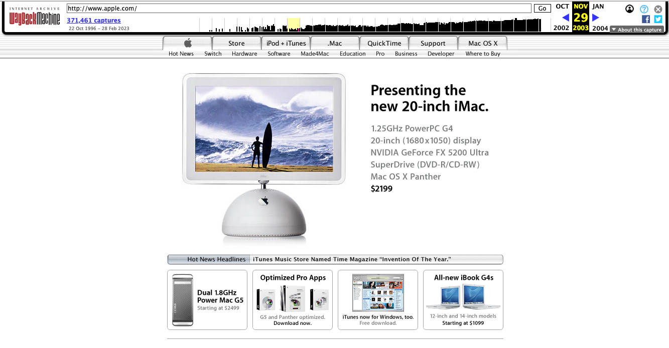 2010 hat Apple den ikonischen iMac mit schwenkbarem Display veröffentlicht.